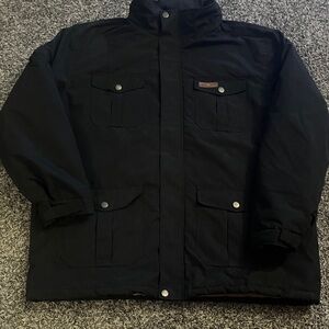 Men's Atlas For Men Quilted Lined Black Jacket (XL)